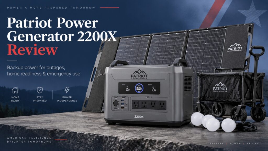 Patriot Power Generator 2200X Review: A Serious Solar Backup System for Home Emergencies