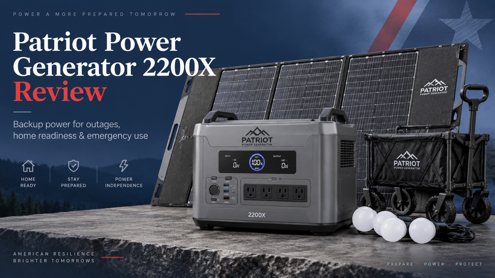 Patriot Power Generator 2200X Review: A Serious Solar Backup System for Home Emergencies